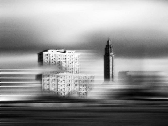 Expressionistic Black and White Architecture Photography by Neda Vent Fischer