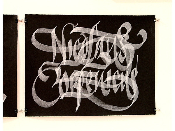 Art › Yomar Augusto #ink #white #black #art #caligraphy