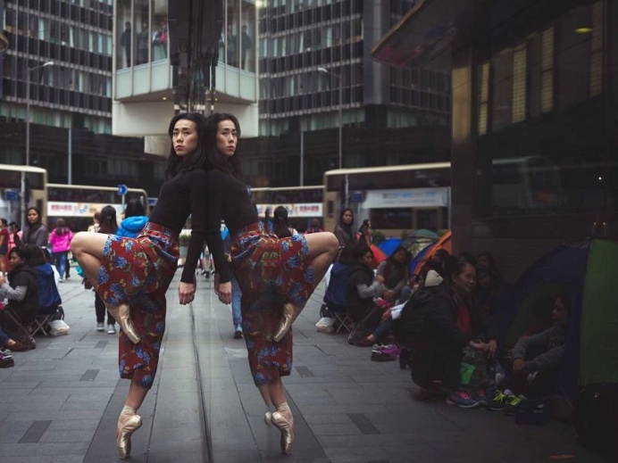 Hong Kong's Playground: Omar Z. Robles Captures Ballet Dancers in the Streets of Hong Kong