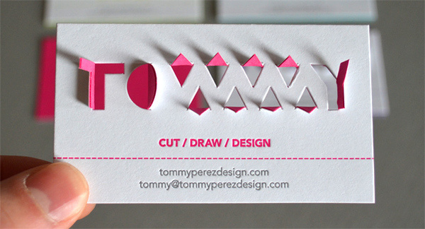 Tommy Perez Paperkut #card #cut #die #business