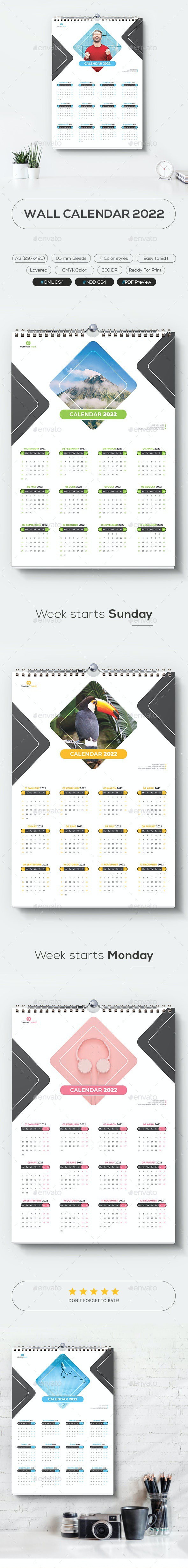 Wall Calendar 2022 - Calendars Stationery