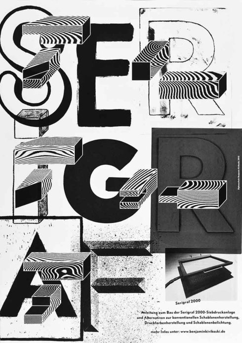 Serigraf2000 – Serigrafie für den Hausgebrauch / Diplomarbeit von Benjamin Kivikoski #black #poster