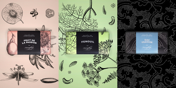 Monsillage Soaps — The Dieline #soap #plants #package