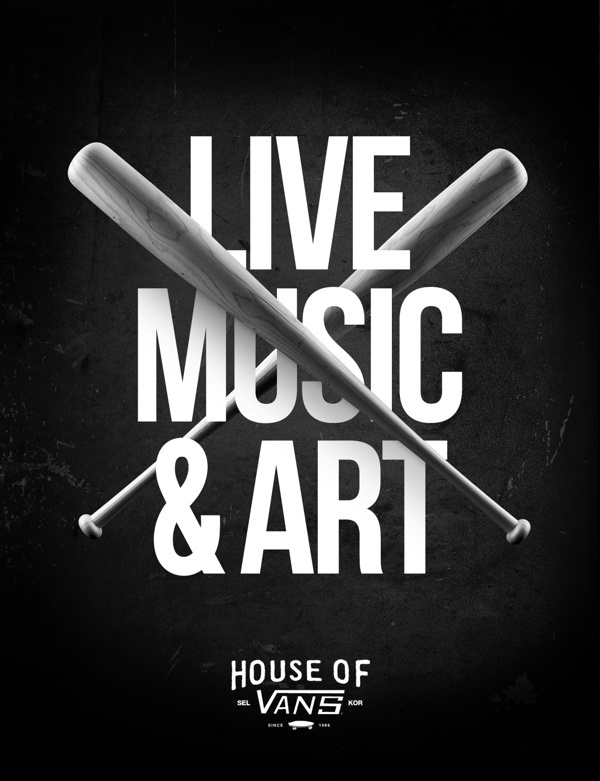 HOUSE OF VANS (Poster Series) on Behance #type #image