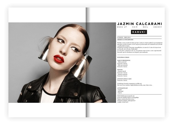 Jazmin Calcarami - makeup on Behance #branding #design #makeup #add #fashion