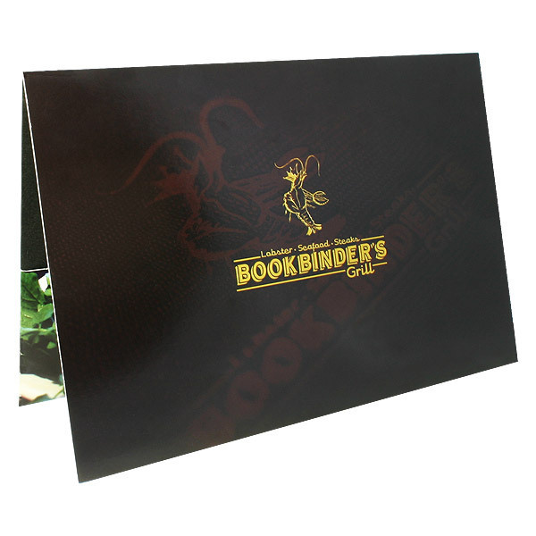 Bookbinder's Grill Restaurant Presentation Folder #inspirational #menu #design #presentation #book #restaurant #folder