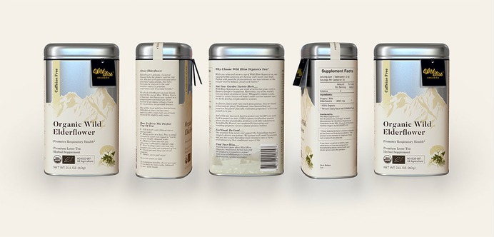 WildBliss Tea-Packaging - Mindsparkle Mag Designed by Rafael P.Maia, Wild Bliss Organics are sourced in the wild and created using time-tested processes. Centuries of regional herbal knowledge are brewed into every cup. Certified with the good stuff. #logo #packaging #identity #branding #design #color #photography #graphic #design #gallery #blog #project #mindsparkle #mag #beautiful #portfolio #designer