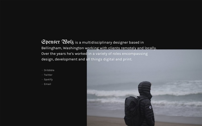 Spenser Wolz - Mindsparkle Mag - Spenser Wolz is a multidisciplinary designer based in Bellingham, Washington whose website is awarded as si
