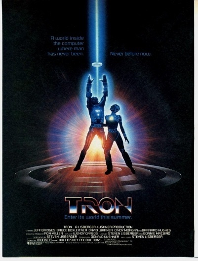 original-tron-poster.jpg (JPEG Image, 834x1100 pixels) #design #graphic #poster #film #typography