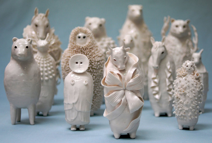 characters, ceramics, Sophie Woodrow