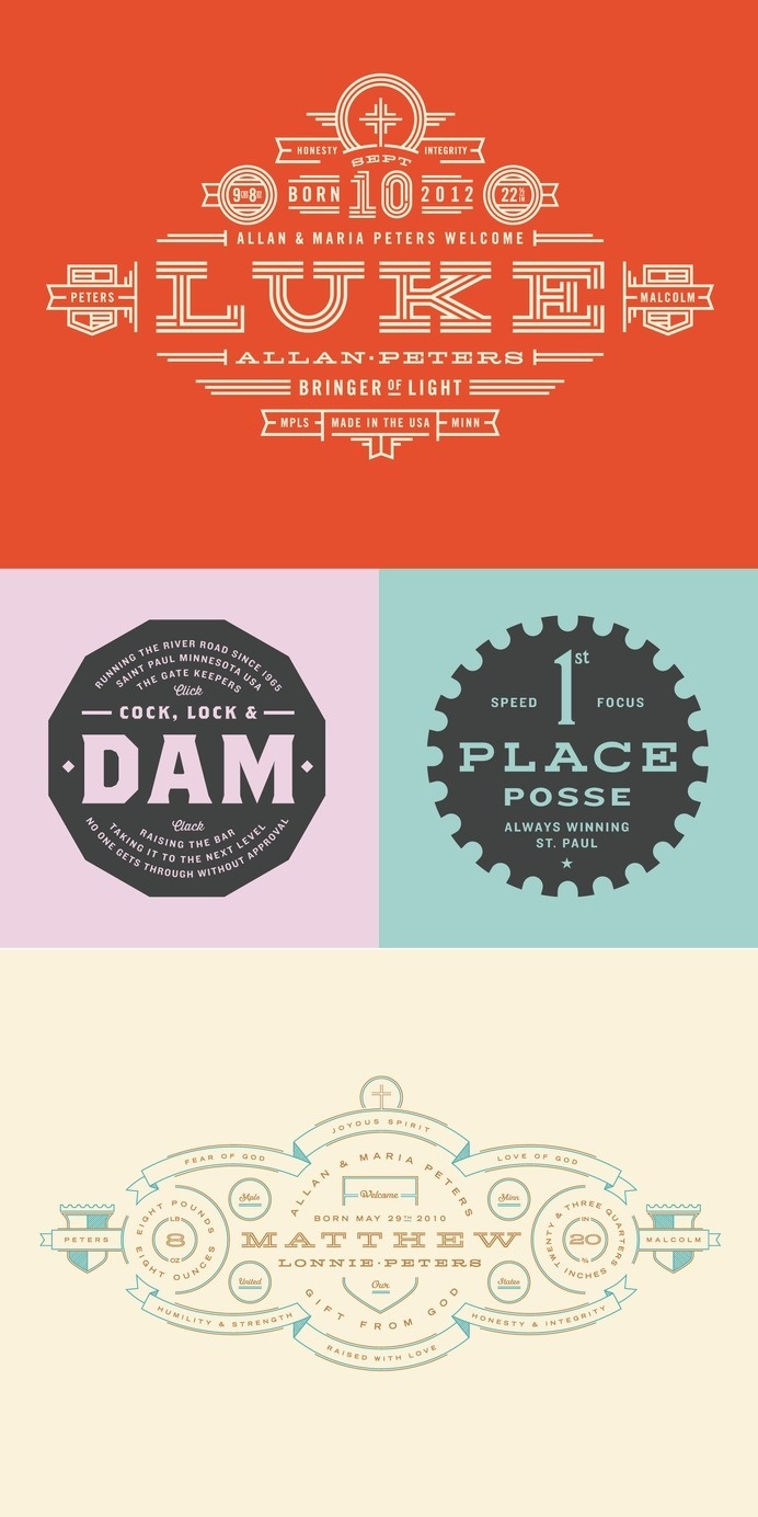 Badges - Allan Peters #badges #logos