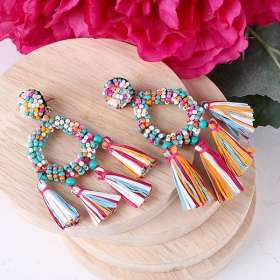 Beaded Tassel Earring - Archies Online