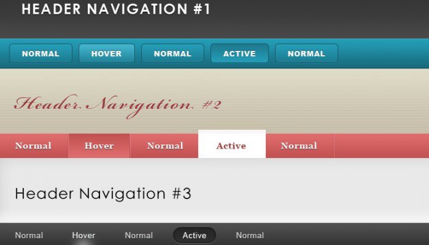 Header & navigation pack Free Psd. See more inspiration related to Template, Web, Header, Elements, Psd, Website template, Web elements, Navigation, Pack and Horizontal on Freepik.
