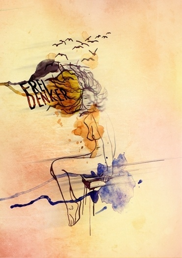 freethinker : sally elena milota #illustration #art