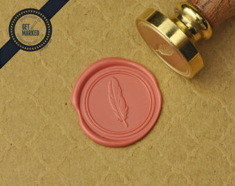 Feather - Wax Seal Stamp by Get Marked (WS0346)