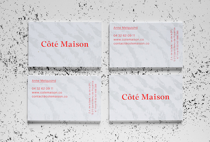 Côté Maison by Studio 24/24 #business card #branding