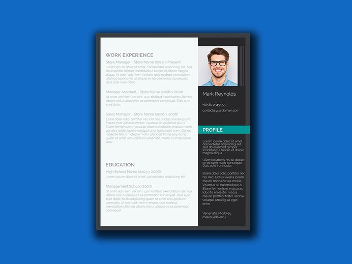 Free Resume Template with Ultra Modern Design
