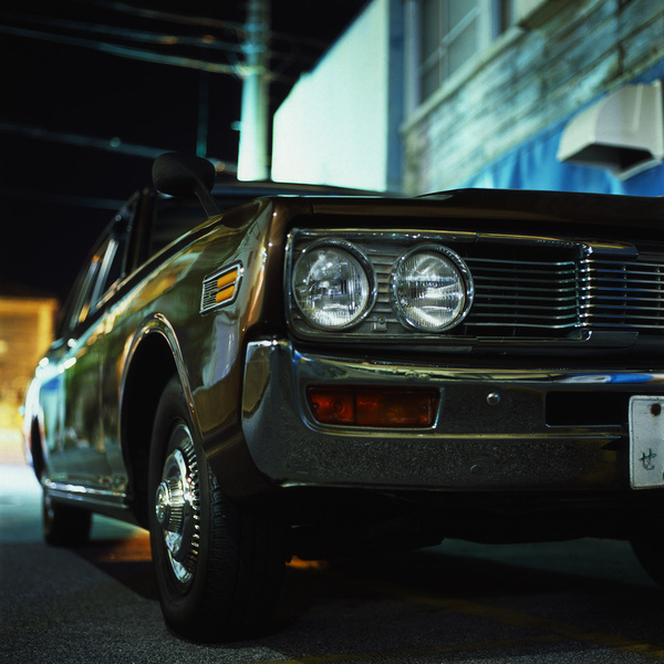 photo #nissan #retro #night #tokyo #vintage #chrome #car