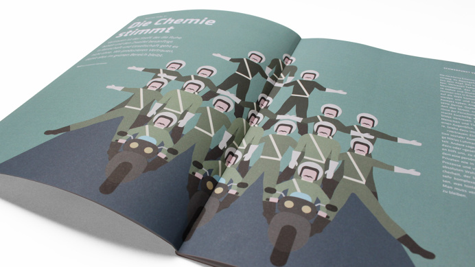 #Thomas #Manss #ThomasManss #Illustration #Police #Motor #Motorbike #Mustache #Pyramid #Magazine #Print #Design #GraphicDesign
