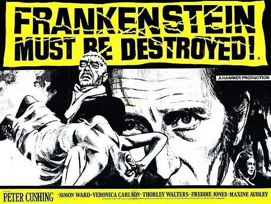 Frankenstein Must Be Destroyed Movie Poster #movie #frankenstein #70s #cinema #poster #1970