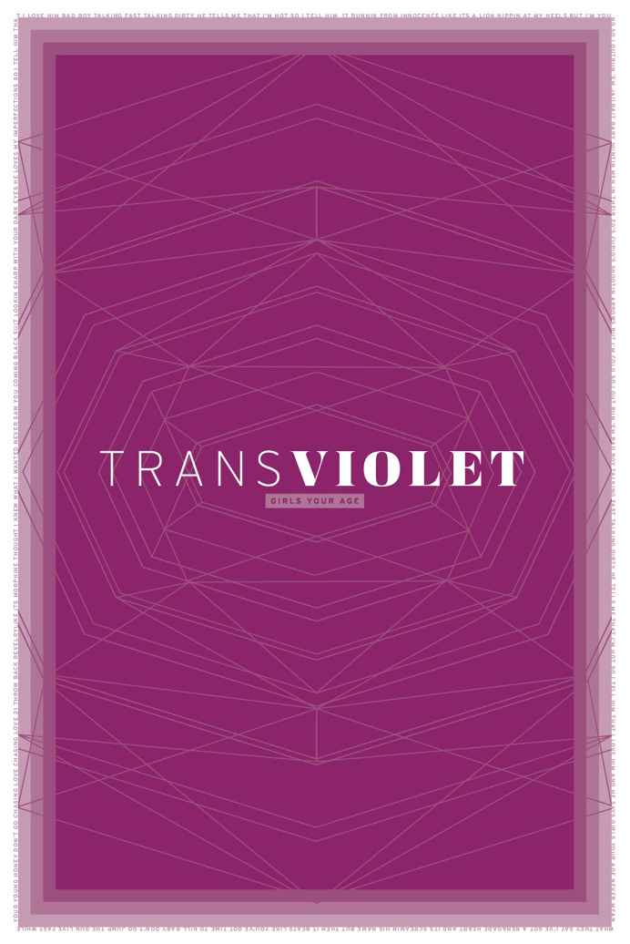 Music Poster design, band poster, modern graphic design poster, graphic design, poster, violet, transviolet, music, spotify