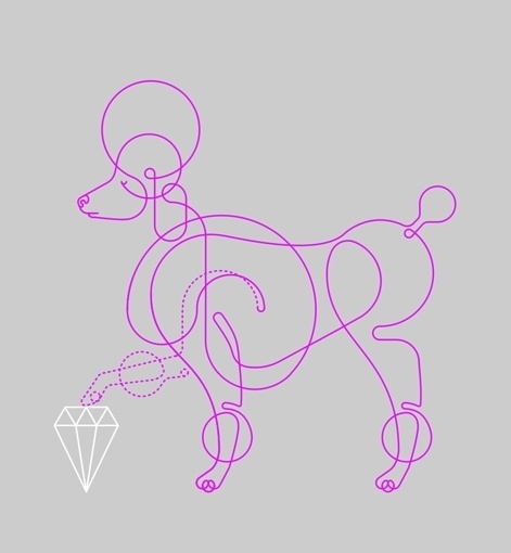 Pristine-pooch.jpg 471×510 pixels #scobie #illustration #colour #will