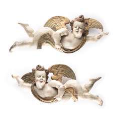 TWO LARGE ALTAR ANGEL