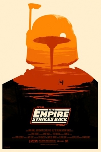 Star Wars example #178: Buamai - 40fakes » Star Wars Trilogy By Olly Moss #design #graphic