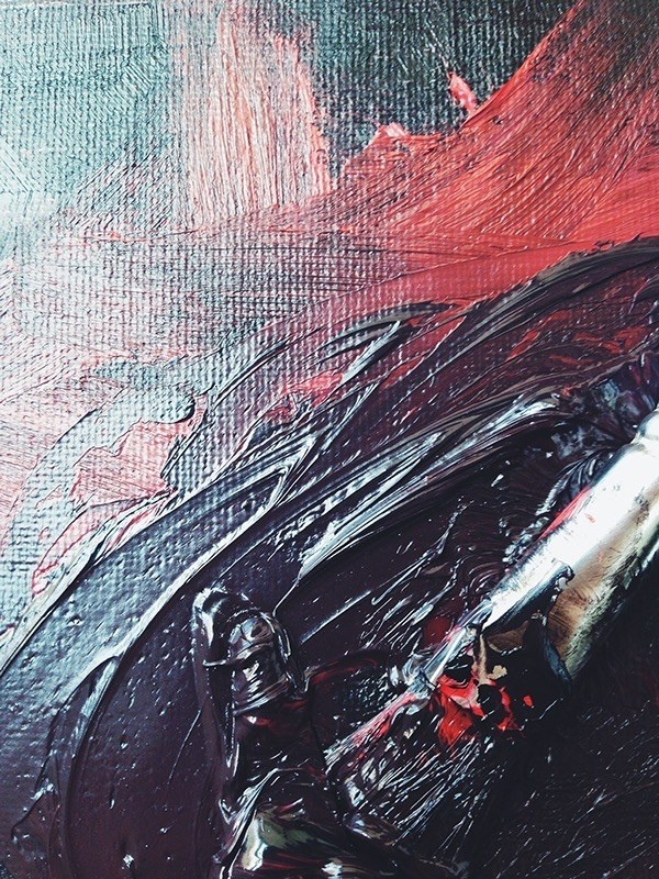 The Birth and Death on Behance #modern #art #oil