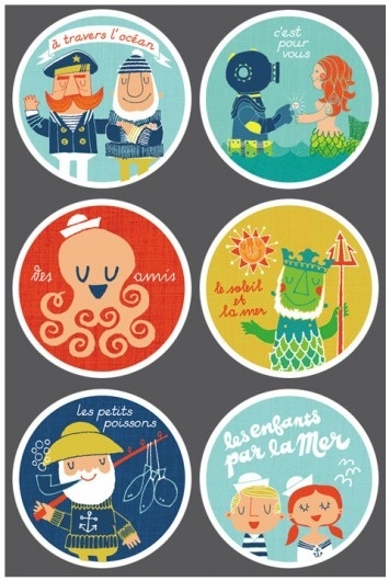 40+ Vintage Posters to Inspire Your Next Designs Color Palette #octopus #redhead #illustration #sea #awesome #pirate