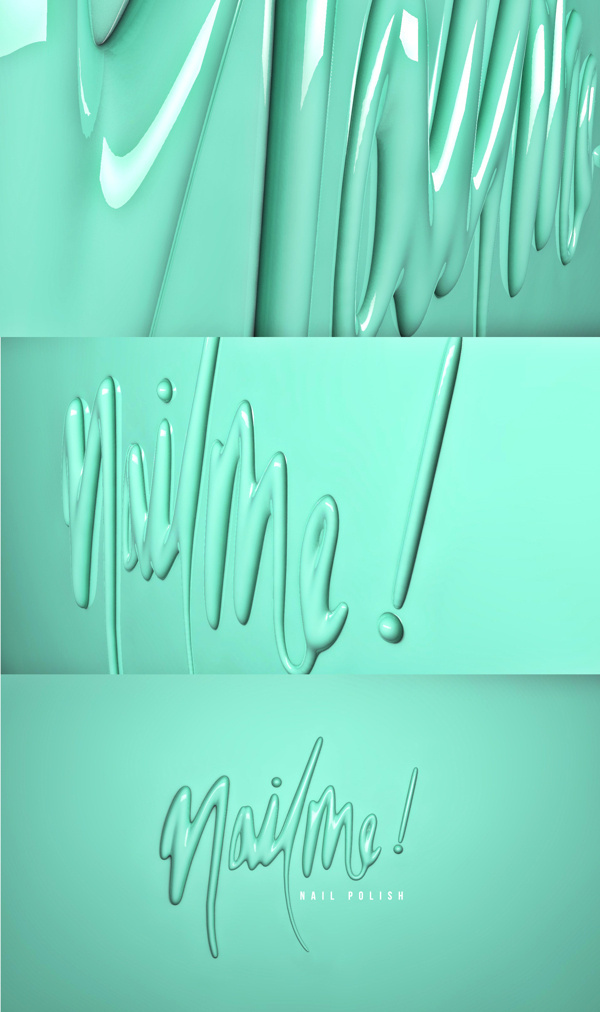 NailMe! Nail Polish (Concept) on Behance #polish #c4d #me #nail #typography
