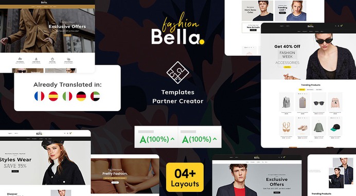 #Bella #Fashion - #Boutique Shop – #Prestashop #Responsive #Theme | #TemplateTrip #eCommerce #Website #Design #Template