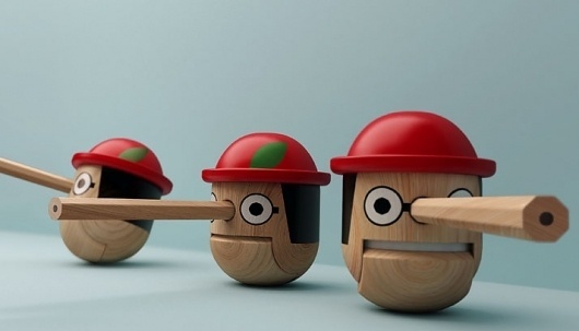 Honest Pinocchio by Mike He | Yatzer™ #figure #pinocchio