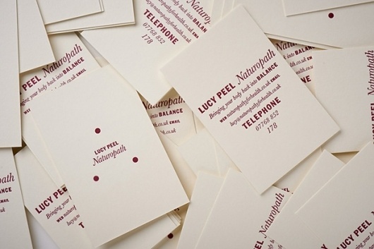 New Work: Lucy Peel, Naturopath | New at Pentagram | Pentagram #pentagram #cards #identity #business