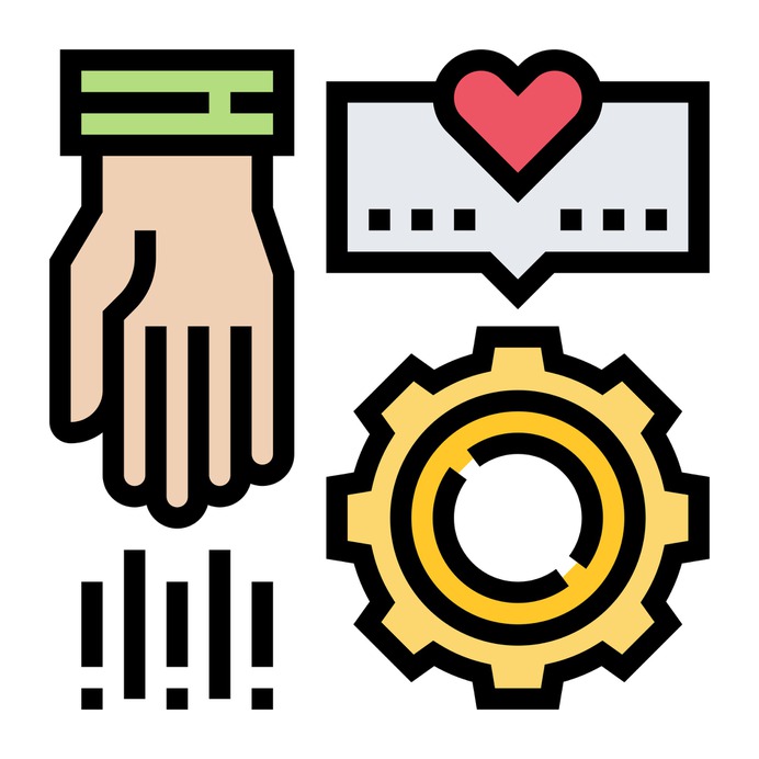 See more icon inspiration related to Sponsor, help, support, gear, aid, assist, share, hands and gestures and sharing on Flaticon.