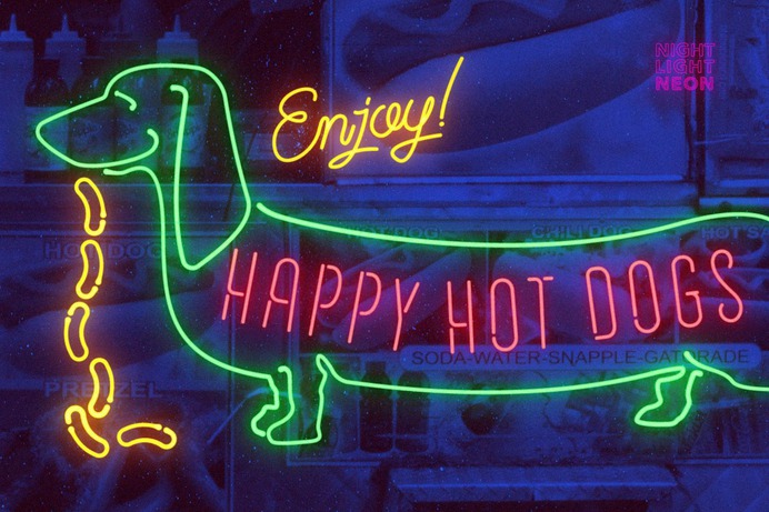 Retro Neon Font Collection by Wing's Art Studio