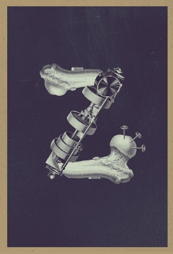 Alphabet [Re:Production] on the Behance Network #collage #poster #typography