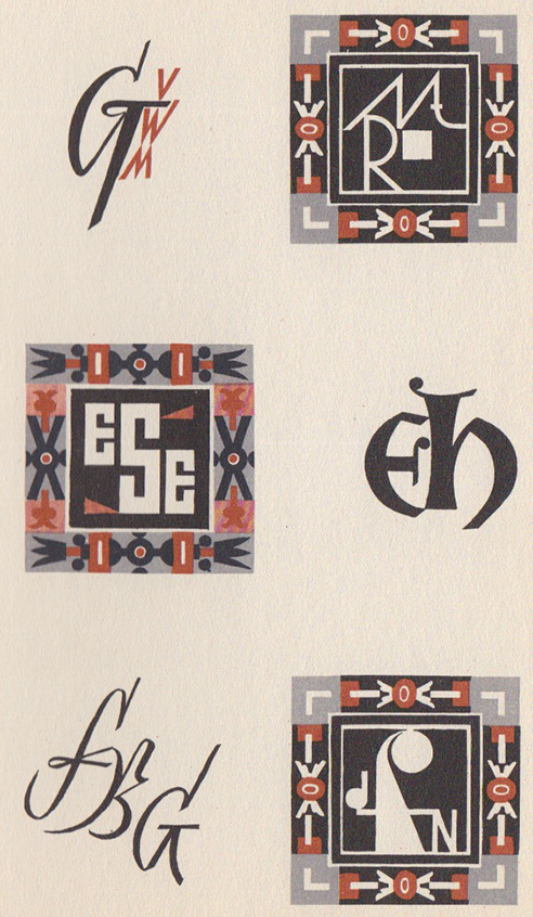 Max Körner's Das Neue Monogram und Zeichenwerk #calligraphy #type #50s #monogram