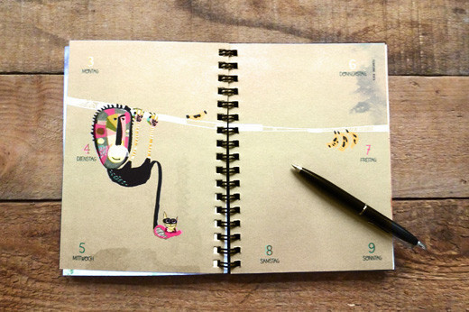 Prinz Apfel Calendar 2014 #prinzapfel #illustration #calendar #wwwprinzapfelcom
