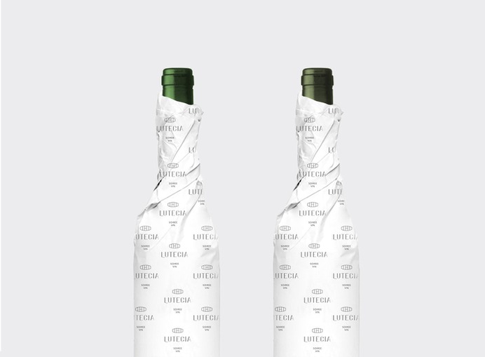 Lutecia Corporate Identity - Mindsparkle Mag marimo studio & Fabiola Rivera Guerra designed the corporate identity for Lutecia – a small place specializing in wine, which offers carefully selected labels. #logo #packaging #identity #branding #design #color #photography #graphic #design #gallery #blog #project #mindsparkle #mag #beautiful #portfolio #designer