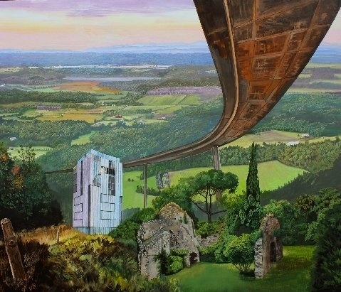 Natasha Kissell - Island In The Sky | Daily Art Fixx Shop - Contemporary Art Gallery #painting #artist #art