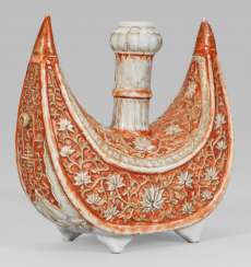 Kendi in boat form with Lotus decoration #Sets #Teasets #Porcelainsets #Antiqueplates #Plates #Wallplates #Figures #Porcelainfigurines #porcelain