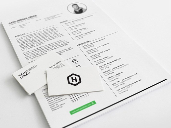 Free Indesign Resume Template with Clean and Simple Design