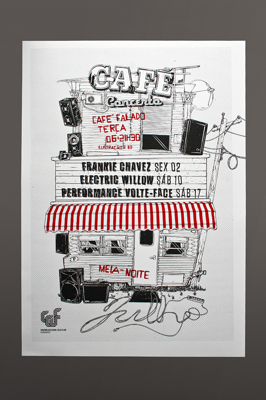 Silk Screened Poster Series | Café Concerto on Behance #print #poster #silk
