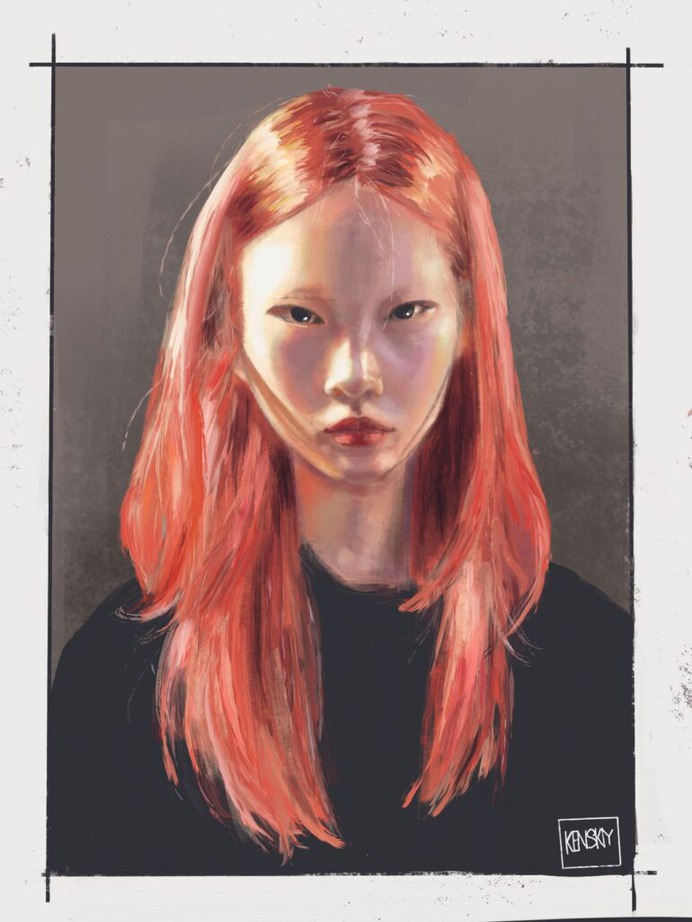 Asian study art in Procreate by Kenskiy