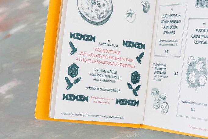 Bottura #itallian #menu #print #identity #food