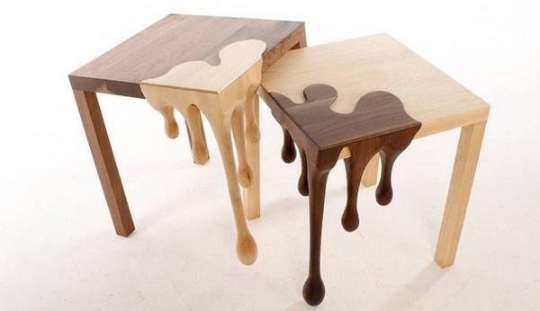 Designer Matthew Robinson and his funiture for chocolate fans #tables #fusion #chocolate #furniture #art