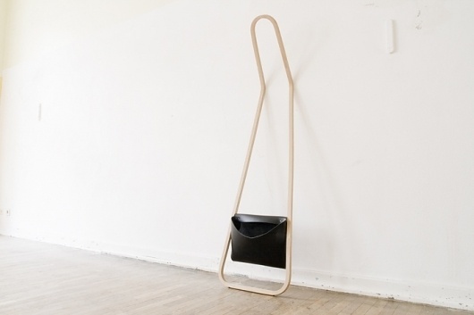servus / r75 : FLORIAN SAUL #interior #clothing #clothes #design #wood #furniture #minimal #leather #rack