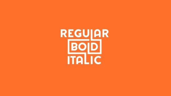 Regular Bold Italic #fonts #type #typography