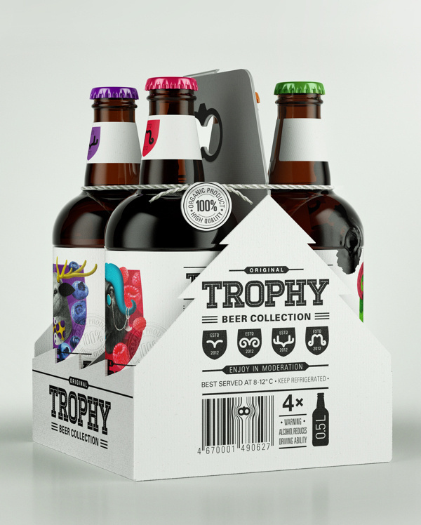 Trophy Beer #beer #illustration #typography